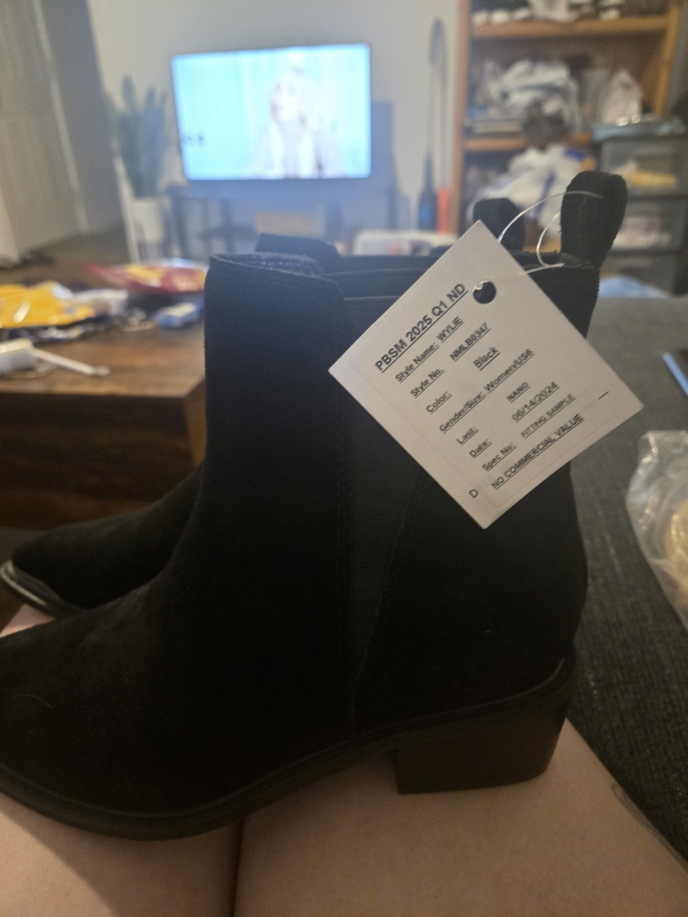 Naughty Monkey Wylie Black Suede Chelsea Ankle Boots